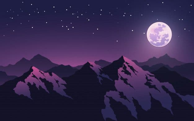 Mountain landscape banner